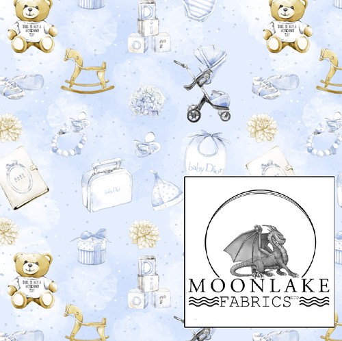 Nursery fabric with baby - , items
