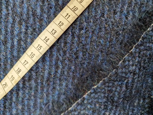 Wool twill coating fabric navy - coating,
