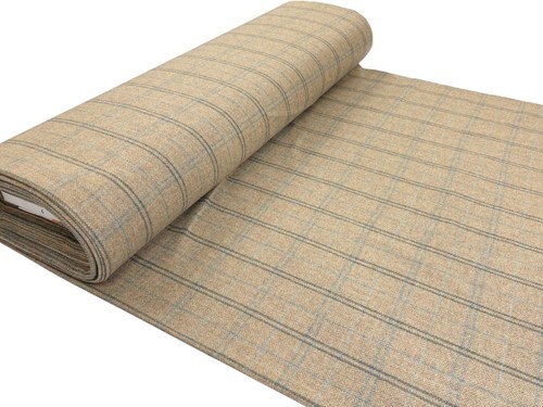 Herringbone check wool fabric - herringbone,