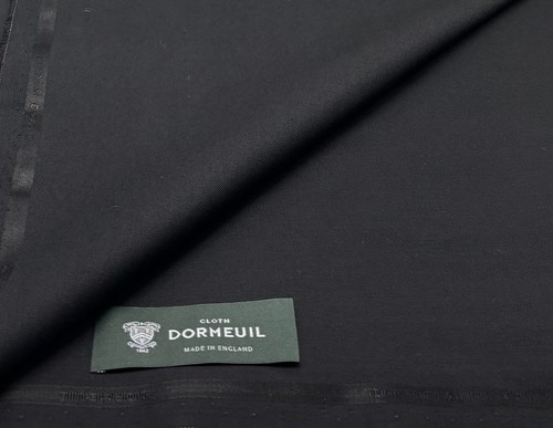 Black wool cotton chino - wool, &