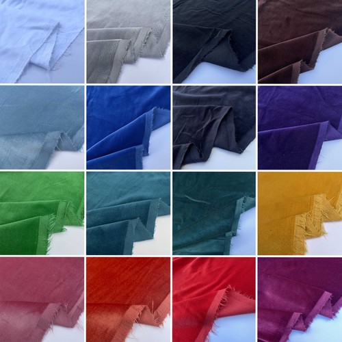 100 cotton velvet - velvet, plain