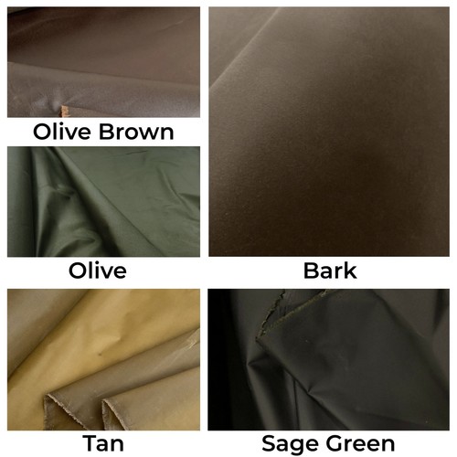 Waxed cotton fabric - waxed, waterproof
