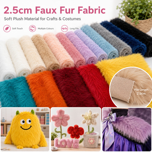 Fur fabric long pile plush - fur,