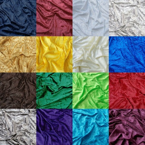 Premium crushed velvet fabric - crushed,