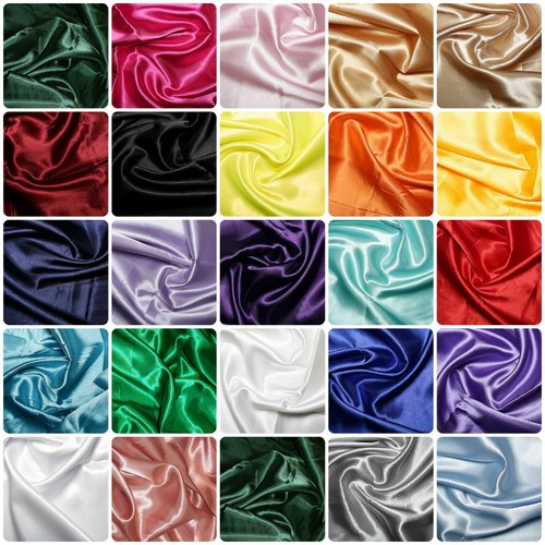Silky satin dress - satin,