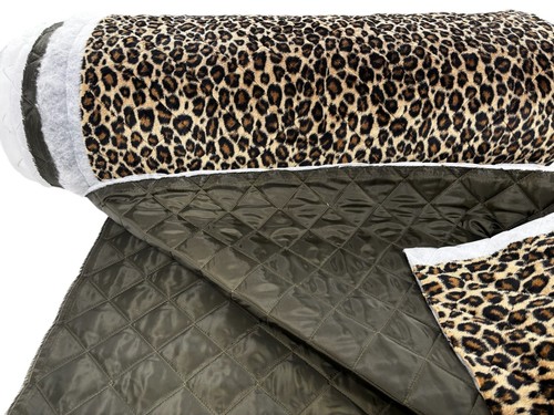 Quilted leopard print - leopard,