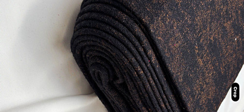 Italian wool fabric black - , with