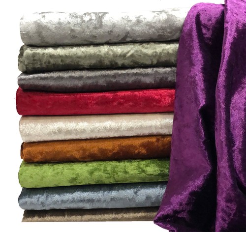 Crushed velvet fabric premium - crushed,