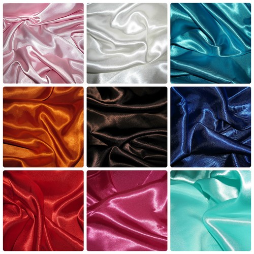 Satin silky fabric plain - satin, dress
