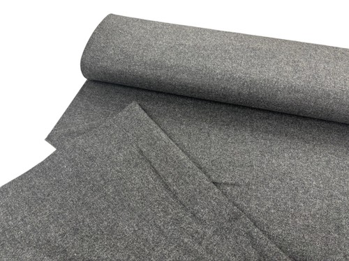 Grey wool flannel fabric soft - wool,