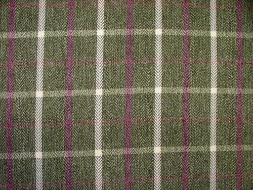 Forest green herringbone wool - forest,