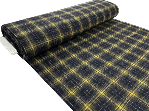 Navy and olive check - and,