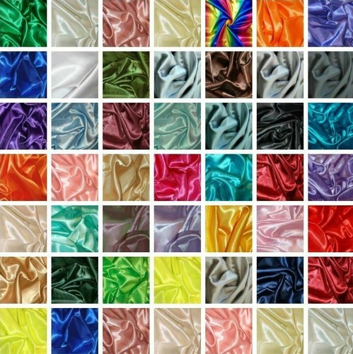 Silky satin fabric - fabric, plain